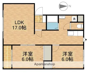 ピュアライフ天神【Ⅰ2号室】の間取り