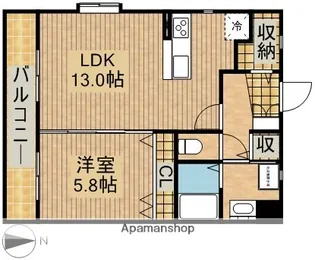 ベルラ曳馬【2階】の間取り
