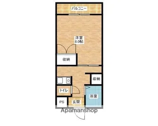 ソレアード幸【2階】の間取り