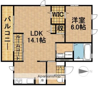 キアラ(CHIARA)【2階】の間取り