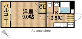 グランドソレーユ大瀬【1階】の間取り