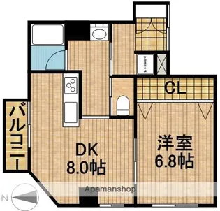 リ・ポーズ21【4階】の間取り