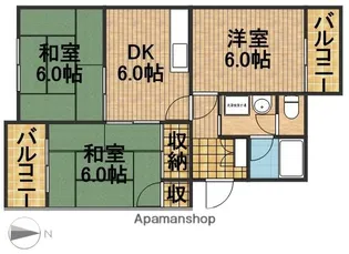 クレーバーマンション【1階】の間取り