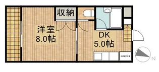 コーポレティブハウスⅡ【1階】の間取り
