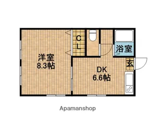 M・一番星【101号室】の間取り