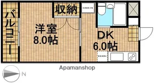 マンションアカンサスⅡ【2階】の間取り
