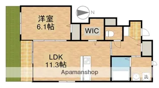 ウィングⅡ【101号室】の間取り
