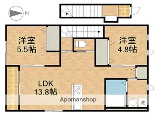 ウィングⅡ【2階】の間取り