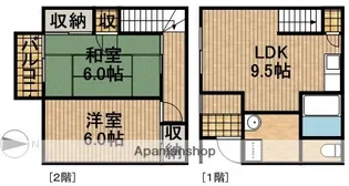 静岡県浜松市中央区本郷町【テラスハウス】の間取り