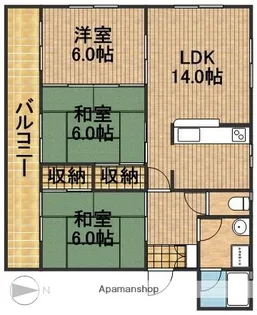 マンションゆうリモージュ【301号室】の間取り