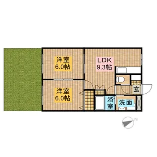 エスポワール【1階】の間取り