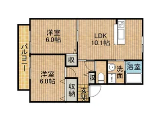 BAYSIDE駿河【1階】の間取り