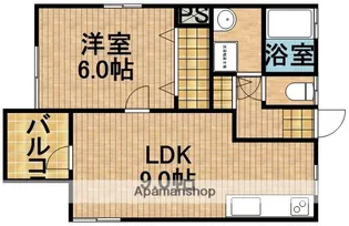 半田ビレッジ4号棟【1階】の間取り