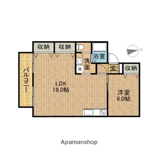 ストリームN B棟【1階】の間取り