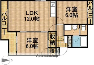 サントピアⅡ【2階】の間取り