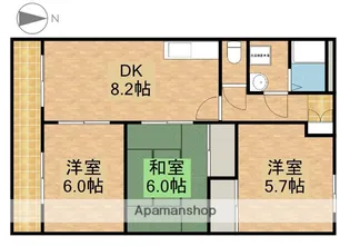 プリムヴェール【2階】の間取り