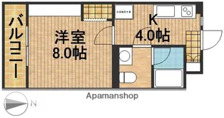 ドミール江西【3階】の間取り