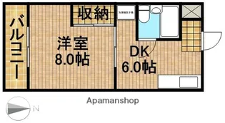 カサベルデ【106号室】の間取り