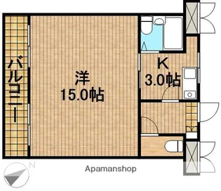 スペースパシフィー【306号室】の間取り