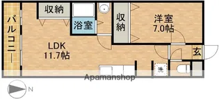 ソレイユ佐鳴湖【3階】の間取り