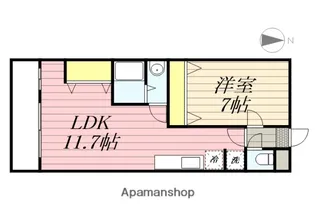 ソレイユ佐鳴湖【302号室】の間取り