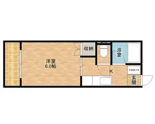 パークサイドK【202号室】の間取り