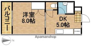 マンション金丸【203号室】の間取り
