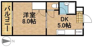 マンション金丸【4階】の間取り