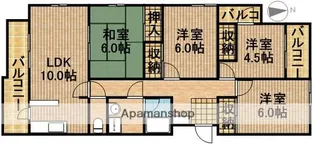 バウムコートA【2階】の間取り