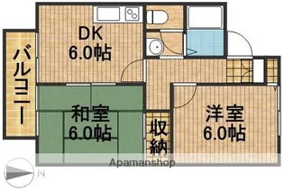 バレンタインハウス【1階】の間取り