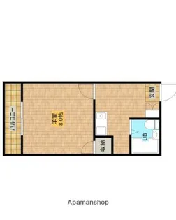 1Kの間取り画像