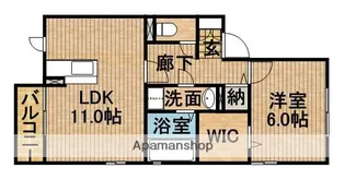 ブランシェB【2階】の間取り