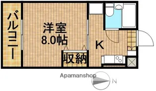 レジデンス楓【302号室】の間取り