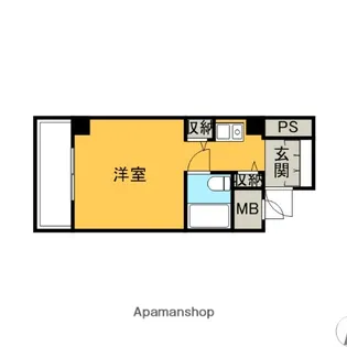 メイクスⅠ八幡【306号室】の間取り