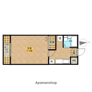 コーポ浅田【2階】の間取り