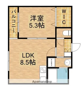 メルヴェユーイーグル【1階】の間取り