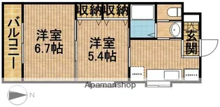 シャトー水堀【2階】の間取り