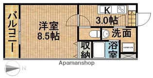 インフィニート【1階】の間取り