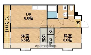 メゾンマスカット【4階】の間取り
