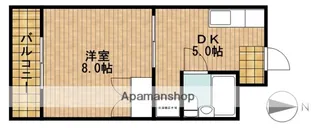 メゾン椿【202号室】の間取り