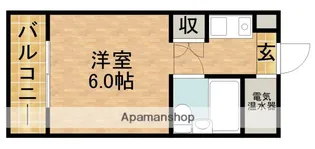 城北パーソナルハイツ【W505号室】の間取り