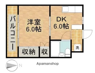 コーポハピネス【2階】の間取り