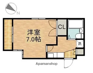 コナビック東伊場【1階】の間取り