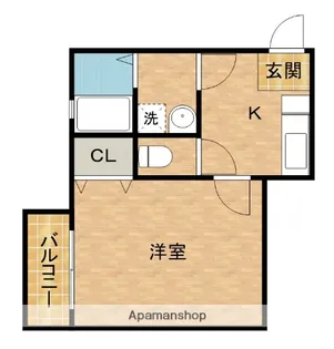 クレフラスト和田【2階】の間取り
