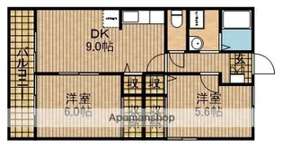 ヴィラ・中島【1階】の間取り