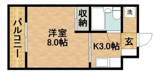 アパルト−ノイン【1階】の間取り