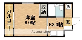 アパルト−ノイン【1階】の間取り