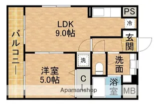 トマトハウスⅠ【3階】の間取り