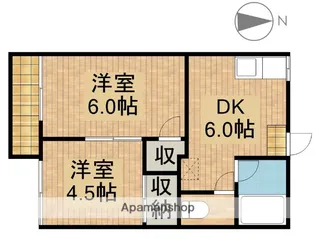 フォーブルサンフラワー【202号室】の間取り