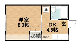 フルーツマンション【1階】の間取り